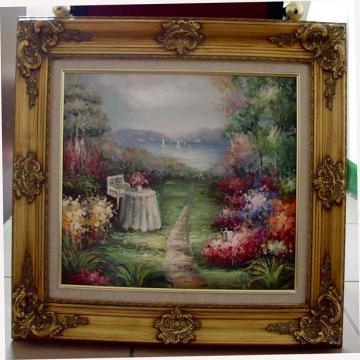 Wooden Frame With Oil Paintings